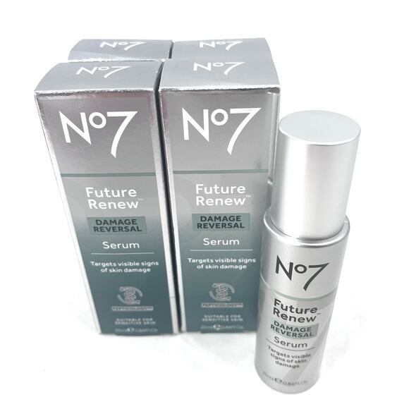 No7 Future Renew Damage Reversal Serum 25ml 0.84oz New In Box - 4 PACK - Picture 1 of 3